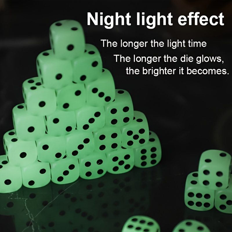 8pcs Luminous Game Dice for Nightclubs and Bars
